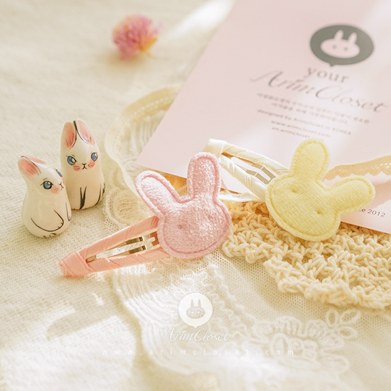 [10차제작]귀여운 토끼들아 까꿍 ? - yellow or pink bunny baby pin