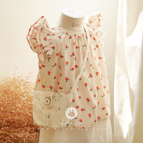 [2차제작] 앙~ 쪼꼬미도 귀여운 아가 사과 한입 &gt;.&lt; - cute apple cotton angel baby cotton blouse