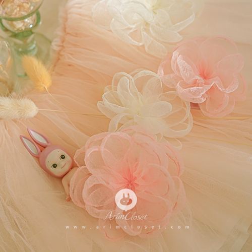 [2차제작]로맨틱한 오늘 쪼꼬미의 어여쁜 포인트 - ivory or peach flower point pin