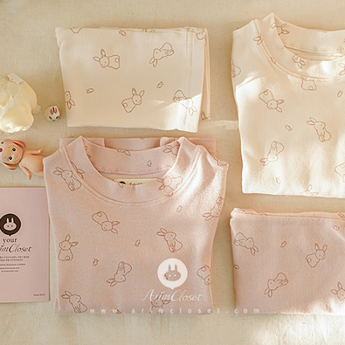 [3차체작] 쪼꼬미는 달라~귀욤 실내복, 귀여운 토끼 이야기 - baby bunny cotton 2color homewear set
