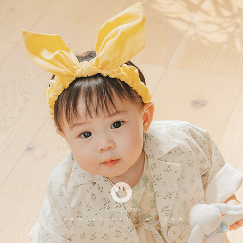 [3차제작] 귀요미 토끼의 나들이 - yellow cotton bunny band