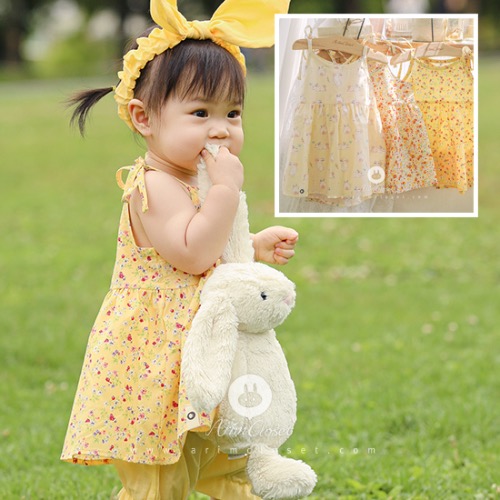 [2차제작] 아장아장 귀여운 쪼꼬미랑 놀러가는 날 - yellow 3color cute cotton blouse